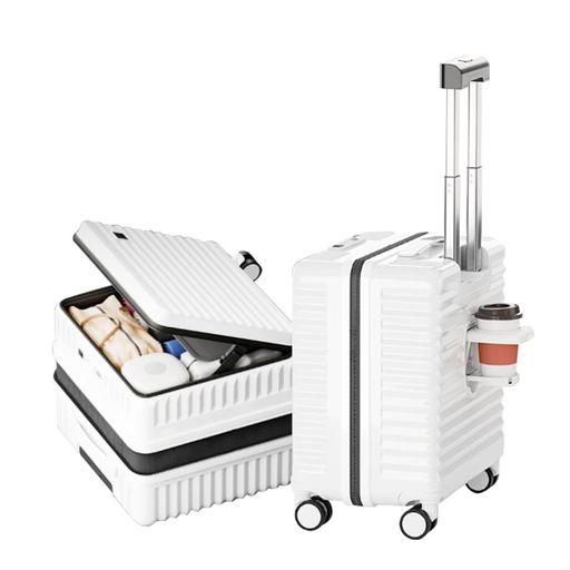 [Nadle] 旅行バッグ 持ちはこび入れもの 機内持ち込み キャリーバッグ 大型 超軽さ 耐衝撃 多役立つこと 向こう正面開けっ広げ 持ちはこび照明ランプ USB界面付き添い人 優勝杯保持者付き添い人 静音 360度回転させる ダブルキ…