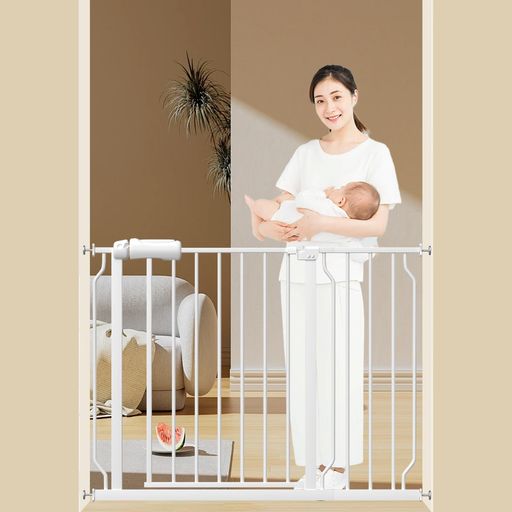 (FairyBaby)ベビーゲート取付幅98-110cm高さ78cm階段上突っ張り式オートクローズ機能扉開閉式赤ちゃんゲートバリアフリー柵拡張付きホワイト 10,557円