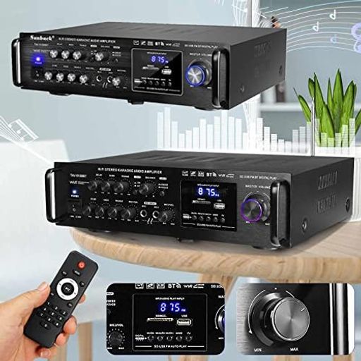 HiFiパワーホームアンプ Bluetoothオーディオサウンドアンプ パワーアンプ ステレオアンプ デジタルアンプ オーディオアンプ 家庭用 デジタル ステレオ オーディオ アンプ FMカラオケアンプR&hellip;｜Gourdスポーツ店