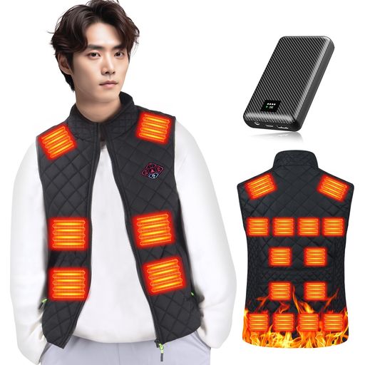 楽天市場】[Jelva] 電熱ベスト 加熱ベスト 25箇所発熱 50000mAh
