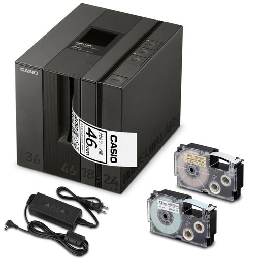 カシオラベルライターネームランドBIZ+ハイブリット印刷人KL-LE900磁気テープ付書き割りKL-ST9(名まえ地びた3.5粍-46粍幅/ラテコ6粍~24粍)