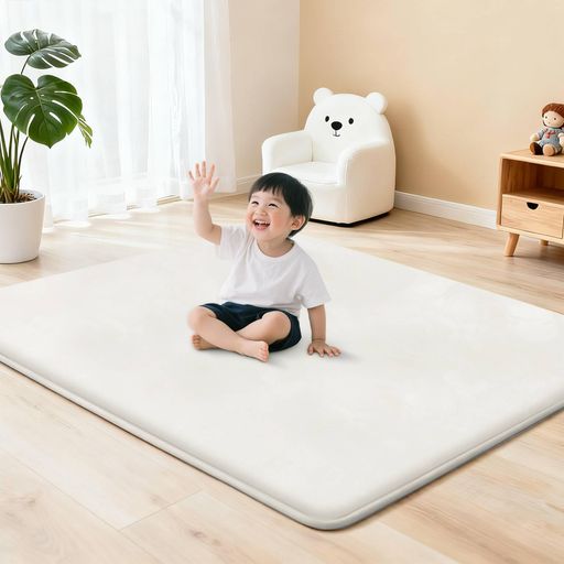 Huloosleep極厚プレイマット厚手3.5cm厚防滑防音コーラルフリース寝室床暖房対応 8,731円