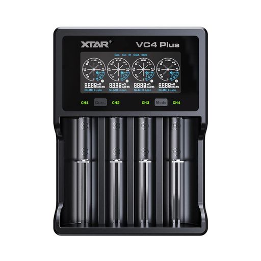 リチウムイオン電池18650充電器XTARVC4Plus(VC4SL同モデル)単三?単四ニッケル水素/ニカド電池186502170016340266503.7Vリチウムイオンに対応電池容量測定