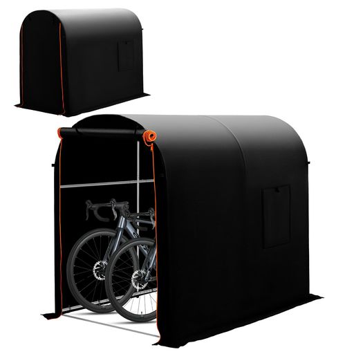 Anovara(アノヴァラ)サイクルハウスバイクガレージサイクルポート1台用～3台用銀輪在り場所室外幅120珊サイクルガレージバイクガレージガレージテント銀輪天幕大屋根車宿り銀輪掘っ立て小屋バ…