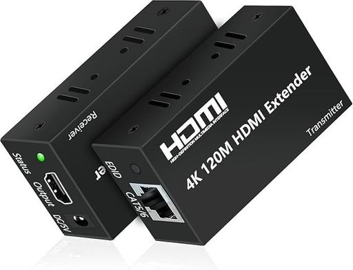 【4K120M】HDMILANエクステンダー遠距離4K@30サイクル取りひろげる器ExtenderPCインプットイーサネットCAT6伝わらすHDMI取りひろげるアダプタHDCP相応うEDID物真似役立つこと付き添い人TV管する防犯写真機最終生産物