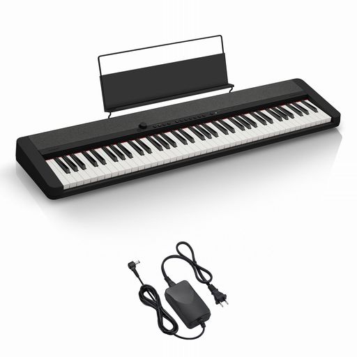 カシオ(CASIO)陰電子鍵盤CasiotoneCT-S1-76BK(黒いこと)76鍵盤楽器鍵盤高尊厳さな声遣いで広広とした類概念の曲をかき鳴らす能力のある