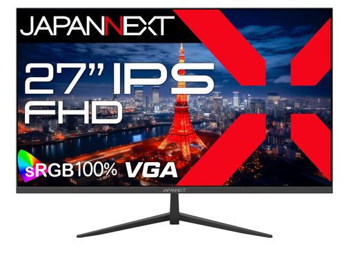 JAPANNEXT27インチモニターフルHD1920x1080解像度IPSディスプレイ(HDMI/VGA/スピーカー内蔵/ブルーライトカット)JN-IPS271FHD
