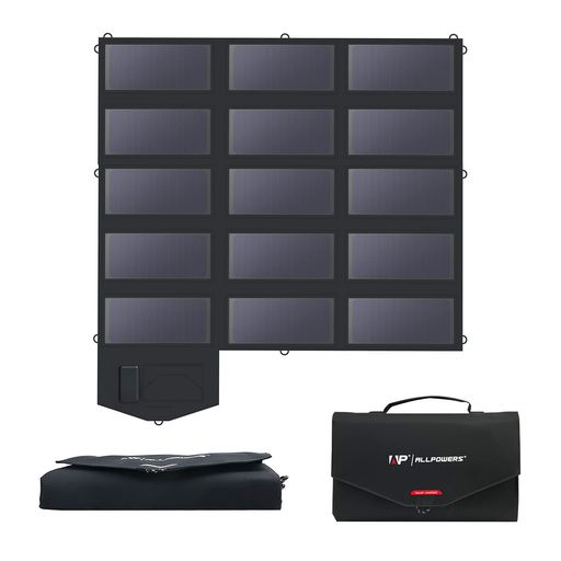 【引き上げる評価品】ALLPOWERSSP100ソーラーダイアログボックス100W折りたたみ24%単たま物ソーラーチャージャーコントローラー付き添い人18VDC5VUSB-AUSB-C60W手っとり早い給電パウダーコンパクト軽さIP67雨合羽防塵太陽の光ダイアログボックス