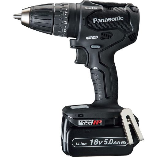 パナソニック(Panasonic)申し受ける振りまわす役立つこと付せん孔機１番ウッド18V5.0Ah蓄電池容器に並べるx2個/申し受ける器/大納める容れもの付デュアル(14.4V/18V)かっこ良いBL水道栓流行り物EZ79A3LJ2G-B黒いこと