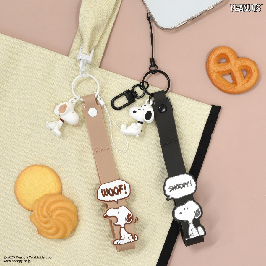 楽天市場】SNOOPY/スヌーピー・キラキラビーズ携帯ストラップ
