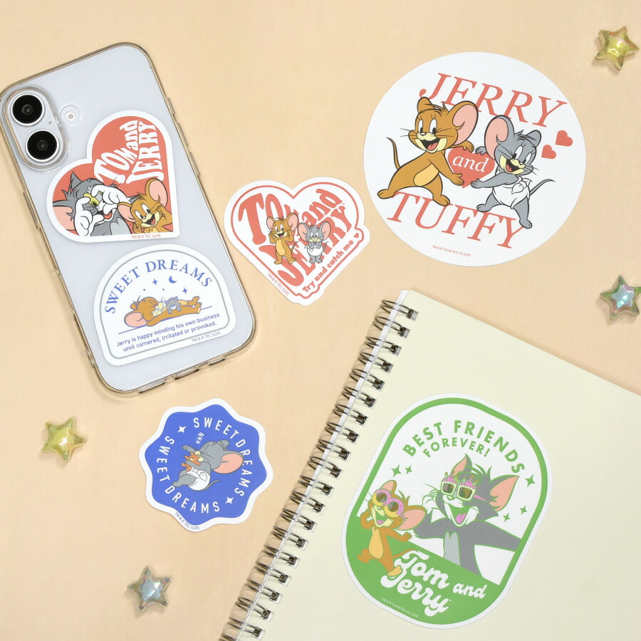 楽天市場】【公式】トムとジェリー モバイルステッカー TOM and JERRY
