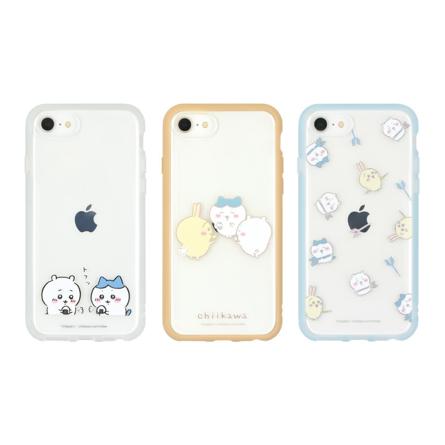 公式】 ちいかわ IIIIfit Clear iPhoneSE 第3世代 第2世代 8 7 6s 6 対応 ケース iPhoneケース iPhone  SE ケース カバー アイフォン SE 8 7 6s 6 ハチワレ うさぎ クリア 透明 ピンク ベージュ ブルー 青