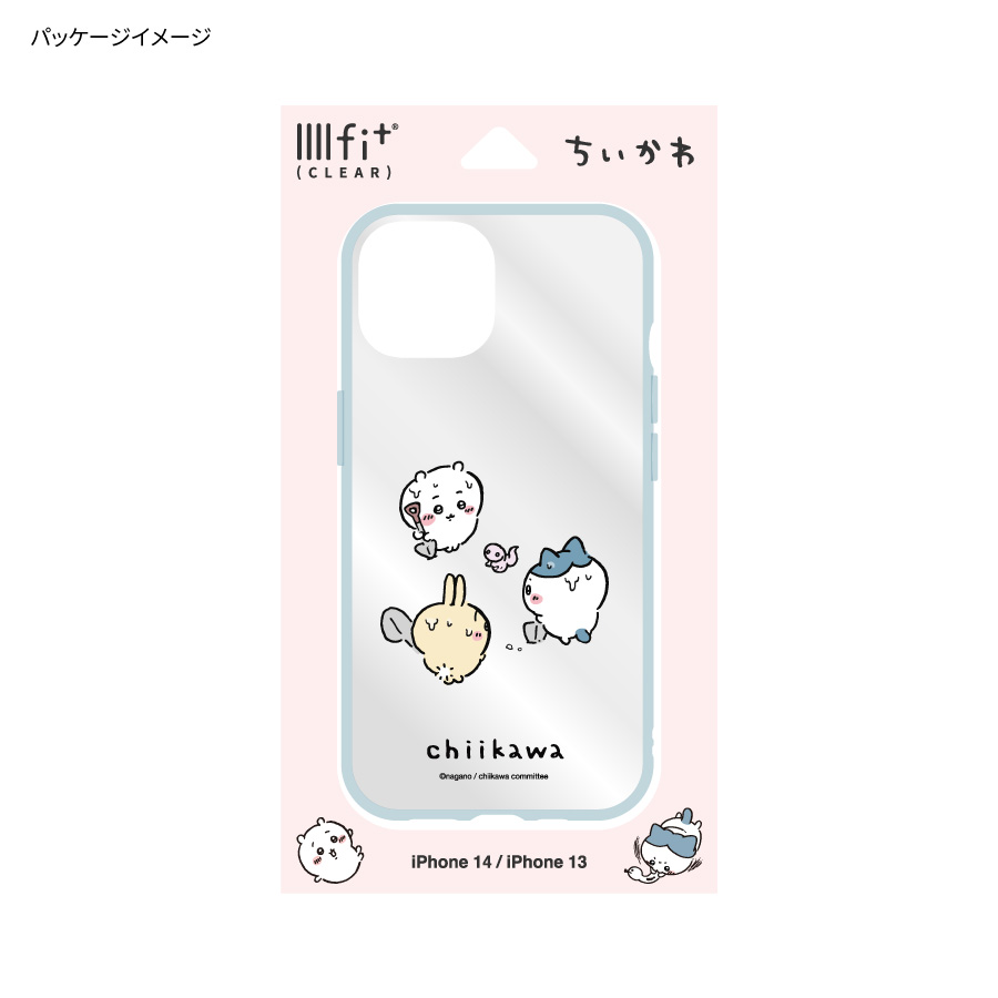 公式】ちいかわ IIIIfit Clear iPhone14 13 対応 ケース iPhoneケース カバー アイフォン 14 13 ハチワレ うさぎ  クリア ケース 透明 グレー ベージュ ブルー 青 スマホケース 携帯ケース シンプル かわいい プレゼント キャラクター ちいかわ グッズ モバイル