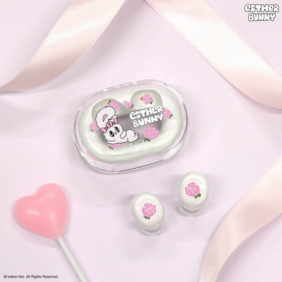 【ポイント10倍】【公式】Esther Bunny 完全ワイヤレスステレオイヤホン エスターバニー リボンバニー Bluetoothイヤホン ワイヤレスイヤホン ステレオイヤホン Bluetoothイヤホン ワイヤレスイヤホン ステレオイヤホン カナル式 インイヤー シンプル タッチスイッチ 通話