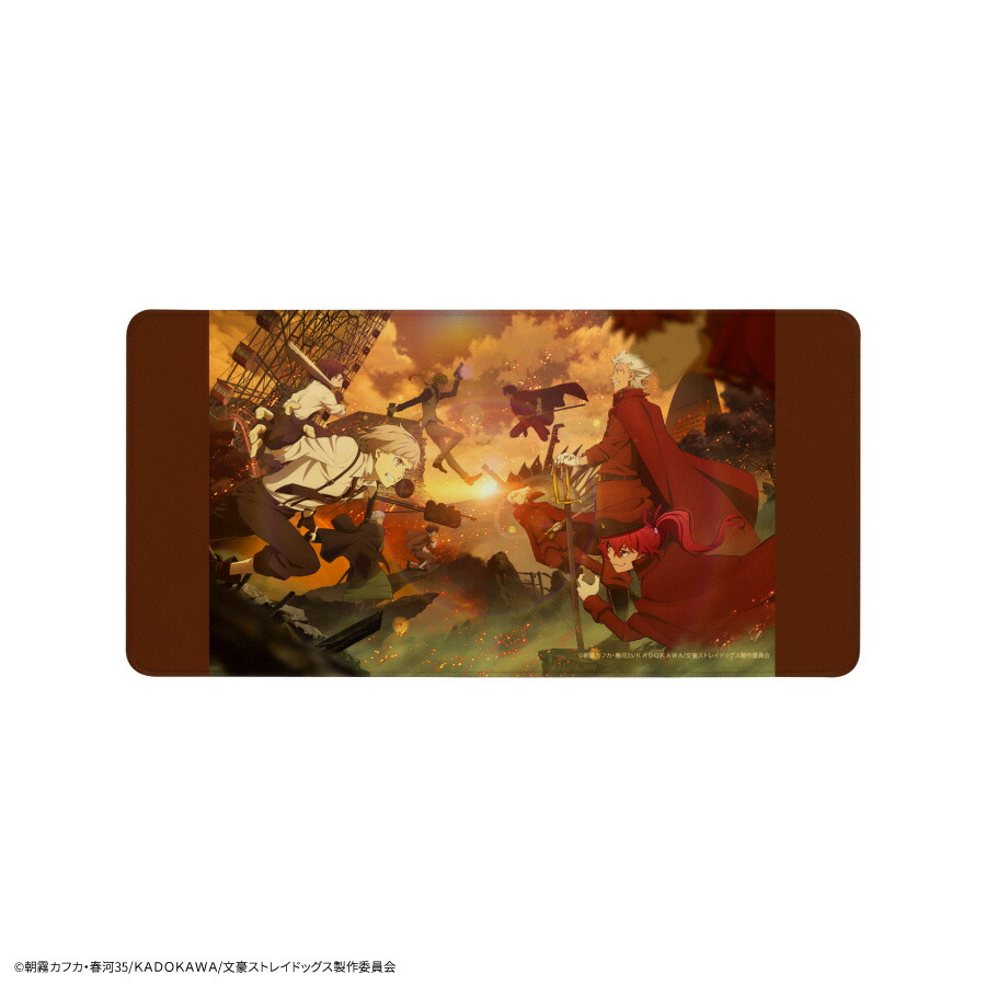 【公式】文豪ストレイドッグス デスクマット 文スト テーブルマット プレイマット マウスパッド ゲーミング 大型 デスクワーク 滑り止め PC 中島敦 江戸川乱歩 福沢諭吉 国木田独歩 与謝野晶子 福地桜痴 条野採菊 末広鉄腸 立原道造 大倉輝子 ブラウン 茶画像