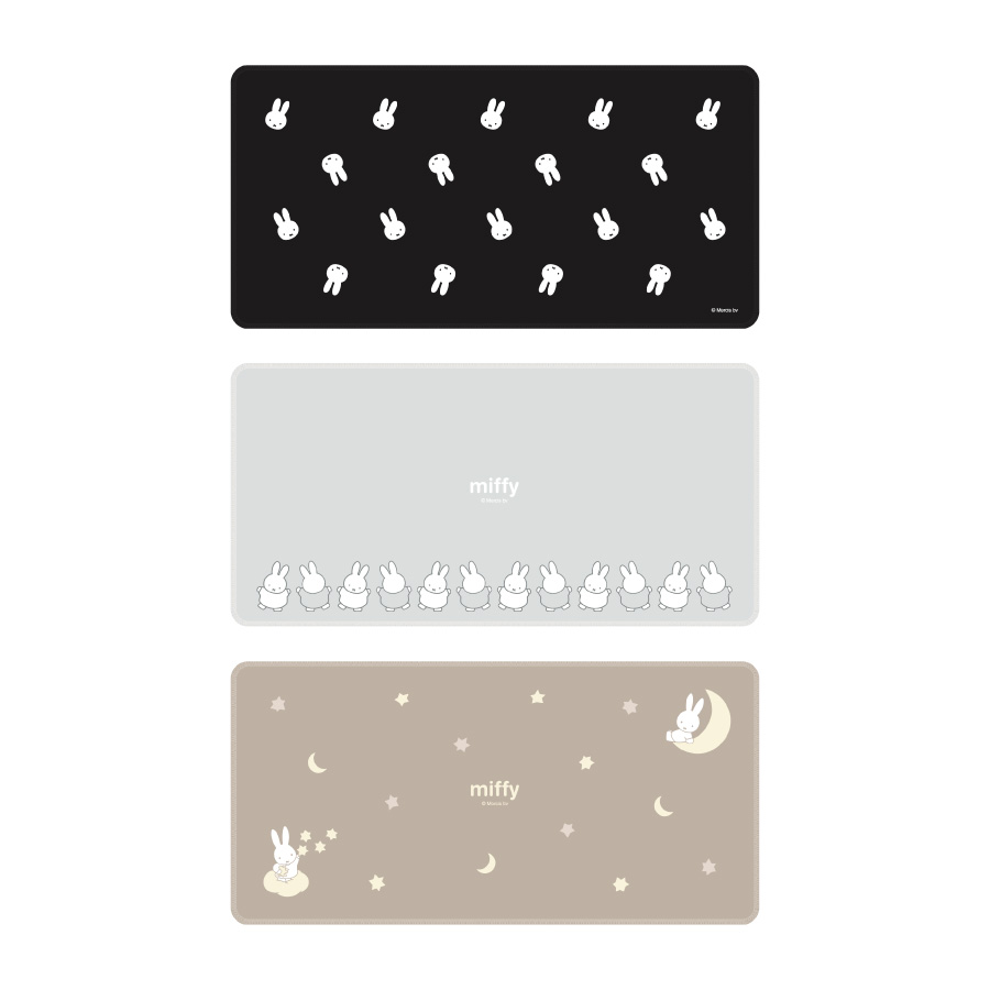 [공식] Miffy 데스크 매트 Prema 미끄럼 방지 고무 매트 미끄럼 방지 고무 매트 미끄럼 방지 사무용 책상 데스크탑 대형 책상 좌석 사무실 게임용 대형 컴퓨터 PC 선물 선물 생일 고무 매트 토탈 패턴 심플