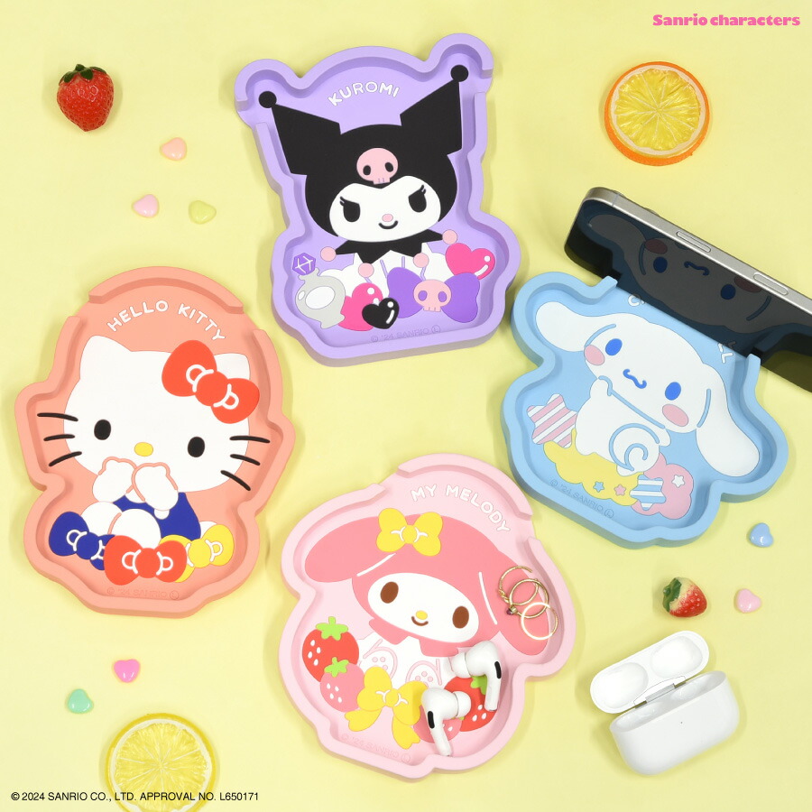 サンリオ マイメロディ 陶器製 スマホスタンド アクセサリートレイ サンリオ マイメロディ 陶器製 スマホスタンド アクセサリートレイ
