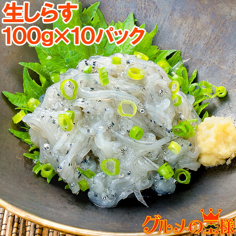 生しらす 生シラス 1kg 100g 10パック 約人前 超新鮮な無添加の国産天然生しらす 極上の生しらす丼をご家庭で 冷凍生しらす 生シラス丼 駿河湾産 江ノ島 鎌倉 静岡産 生しらす 駿河湾の生シラスは別格の美味しさ しらす シラス 生しらす 生シラス 大変鮮度の劣化が早い