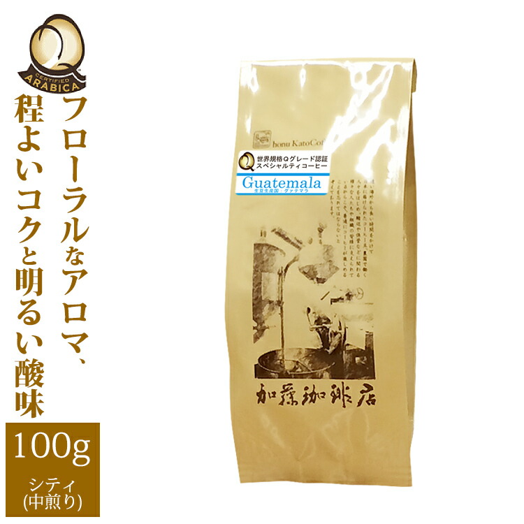 グァテマラ世界規格Qグレード珈琲豆 100g ガテマラSHB グルメコーヒー豆専門加藤珈琲店 珈琲豆 １着でも送料無料