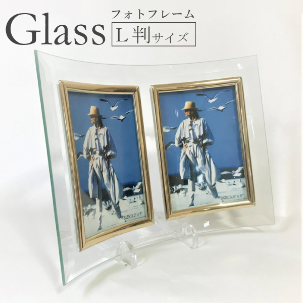 フォトフレーム ガラス付き 楽天市場】ガラスフレーム フォトフレーム ガラス製 はがきサイズ 卓上