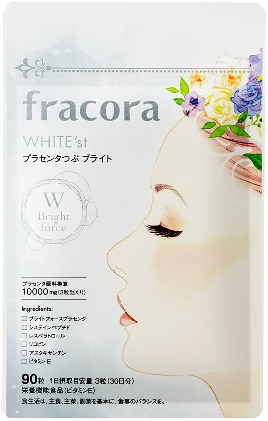 工場直送 fracora フラコラ プラセンタ サプリ ホワイテスト プラセンタつぶ ブライト 90粒 2袋セット fucoa.cl