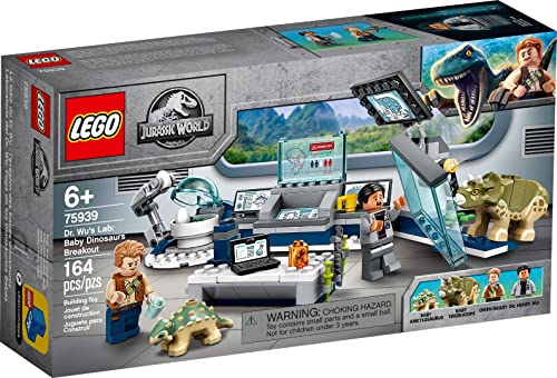 レゴ(LEGO)ジュラシック・ワールド ウー博の科学研究所:赤んぼう恐竜の逃げ失せる 75939 貨物輸送無料