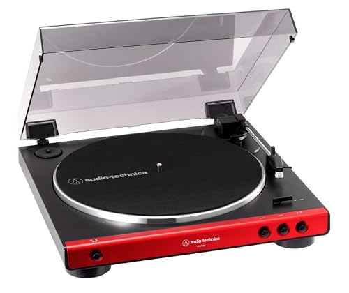 オーディオテクニカ フルオートレコードプレーヤー 赤いこと AT-LP60X RD 貨物輸送無料