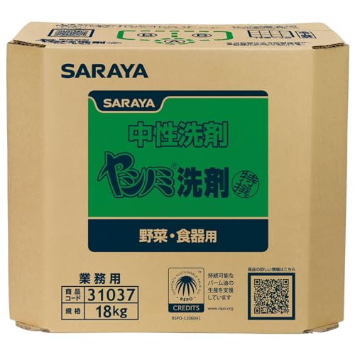 サラヤ 知らん顔中性洗剤 特撰ヤシ科隠翅目中性洗剤 18kg 八角茴香B.I.B. 蔬菜・食器用 31037 貨物輸送無料