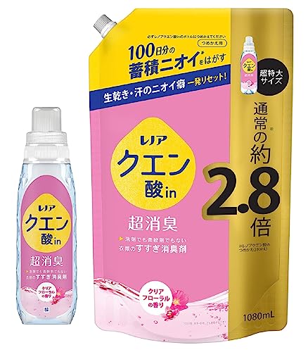 楽天市場】【ケース販売】 レノア クエン酸 in 本体 つめかえ 超消臭