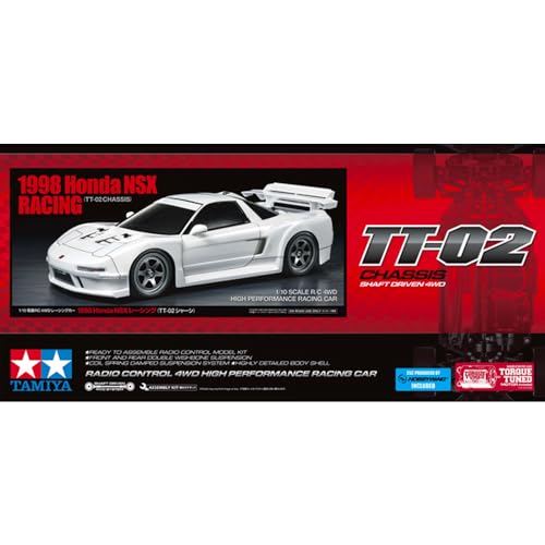 タミヤ 1/10 電動RCカーシリーズ No.739 1998 Honda NSX レーシング (TT-02シャーシ) 58739 送料無料