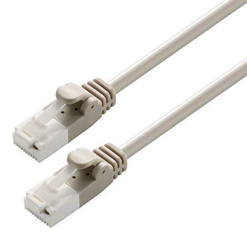 エレコム LANケーブル CAT6 50m ツメが折れない 爪折れ防止コネクタ 簡易パッケージ RoHS指令準拠 ライトグレー LD-G 送料無料|GOZIGEN Shop店