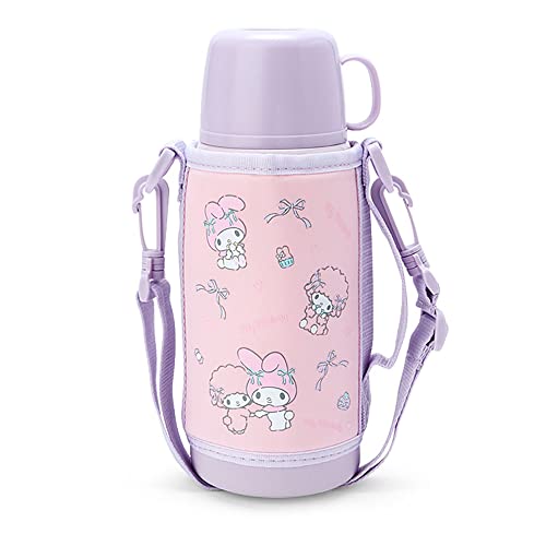 サンリオ(SANRIO) 子供用 水筒 約620ml(コップ・中せん使用時) 約670ml(キャップユニット使用時) ポーチ付き2WAY 送料無料