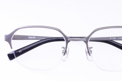 RIDOL TITANIUM リドル R-195　51□19 | 度付き 度なし 度入り 度あり 乱視 伊達 メンズ レディース 本格 おしゃれ フレーム 高級