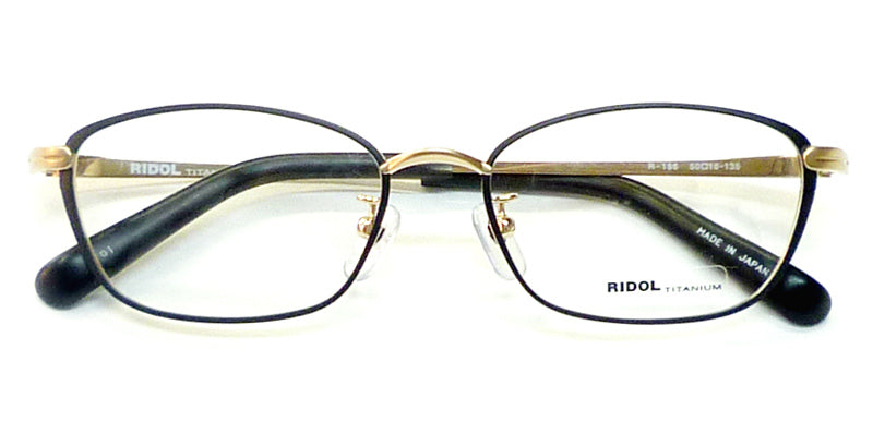 RIDOL TITANIUM リドル R-186　50□16 | 度付き 度なし 度入り 度あり 乱視 伊達 メンズ レディース 本格 おしゃれ フレーム 高級