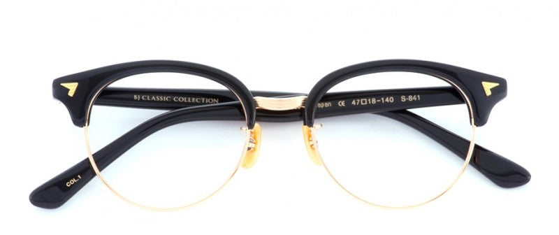 BJ Classic Collection S-841 黒いこと 47□18 (BJ古典派音楽) | 度付き添い人 度なし 度入り口・入口 度あり 乱視 伊達 メンズ レディース 本格 今めかしい ひな形 飛び切り