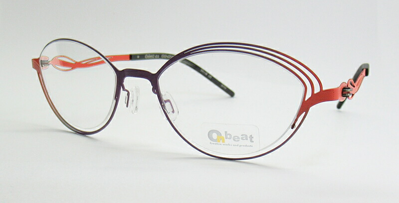 Onbeat オンビート AT-12 50□18 | 度付き添い人 度なし 度入り口・入口 度あり 乱視 伊達 メンズ レディース 本格 今めかしい ひな形 飛び切り