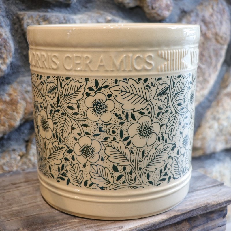 【ウィリアム モリス】フローラルシリンダー24 可愛い 植木鉢 緑 グリーン ウィリアム モリス】フローラルシリンダー24 可愛い 植木鉢 緑 グリーン