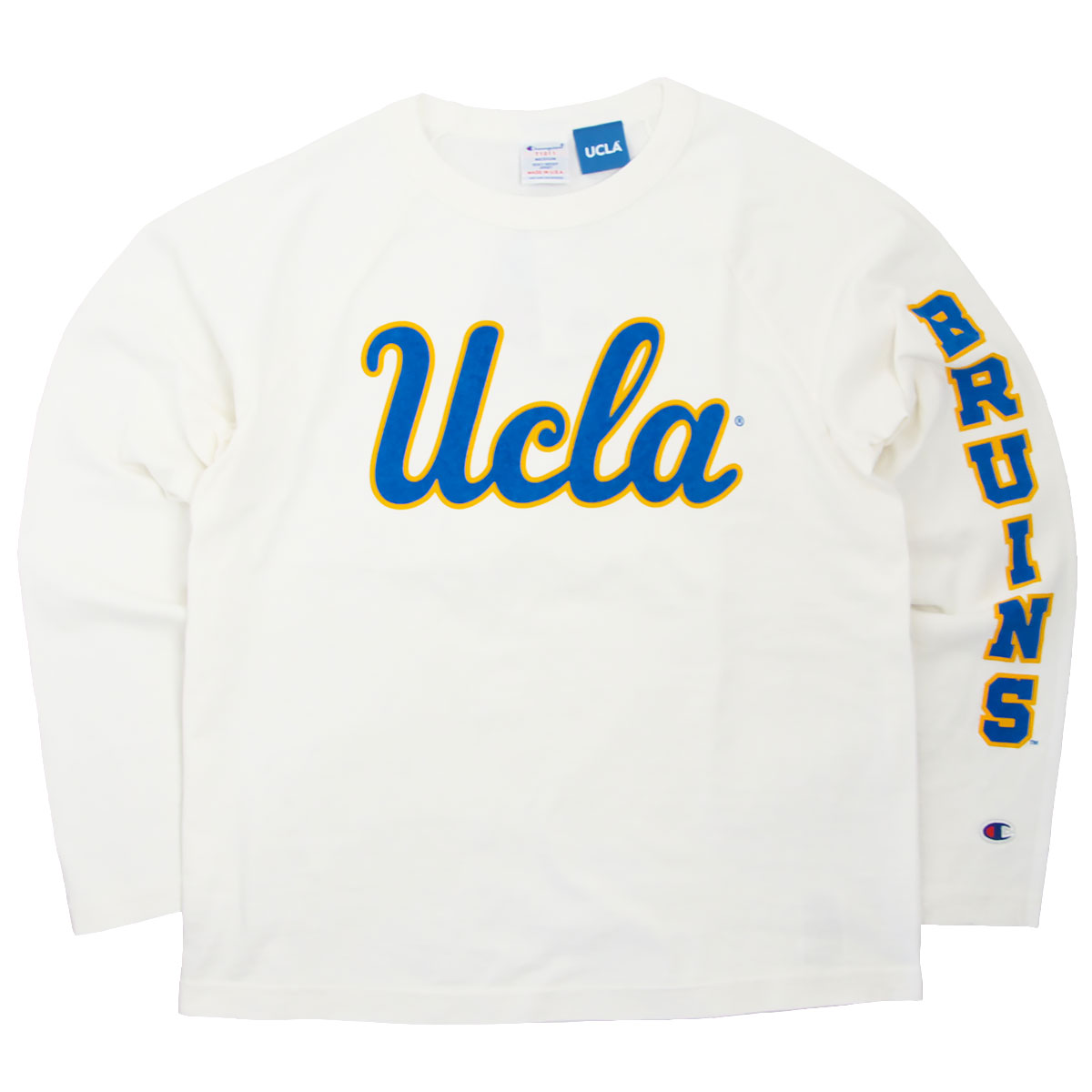 楽天市場 Champion チャンピオン メイドインusa T1011 ラグラン 長袖 ｔシャツ Ucla Champion Made In Usa T1011 Raglan Long Sleeve T Shirt Ucla C5 Q402 010 国内正規品 米国製 送料無料 ジーンズ ジーパ ウェブサイト