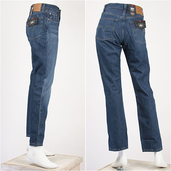 税込 送料無料 For 501 R リーバイス Women 日本サイズs相当 25 Us In Indigo Worn Dark 0330 レディース ストレートフィット レディース靴