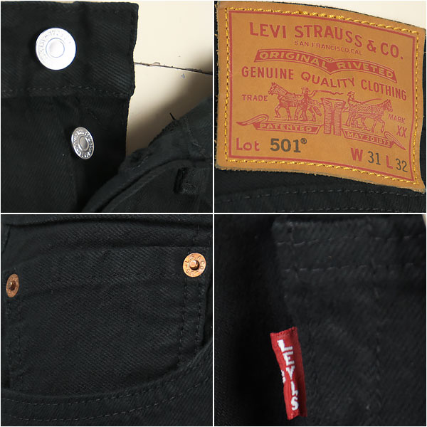 levis 501 black 0165