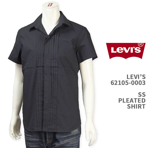 Levi's リーバイス プレミアム プリーツシャツ LEVI'S PREMIUM PLEATED REGULAR SHIRT 62105-0003【国内正規品/ブロードクロス/半袖】