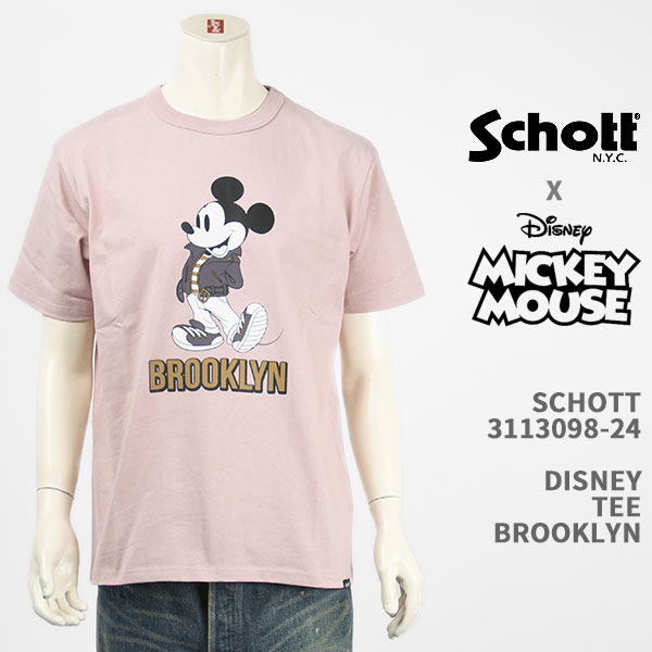 ショット 美品 schott mickey ダンガリーシャツ L ブルー SCHOTT ショット 刺繍入り ダンガリーシャツ デニムシャツ