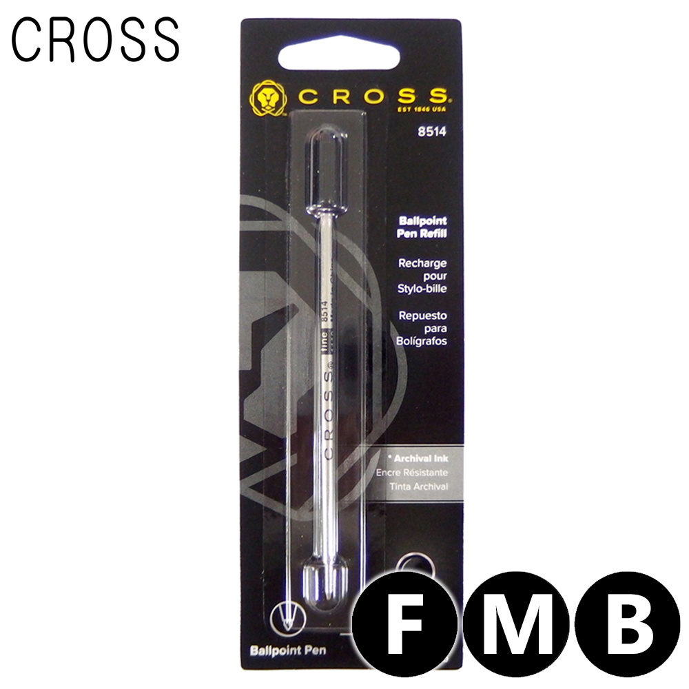 専用ページ CROSS ボールペン替芯 黒 M芯 2本入 8518-4 1セット(5個) - アスクル