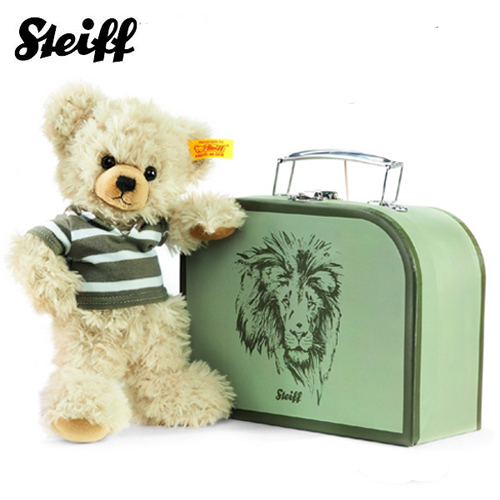steiff bear in a suitcase