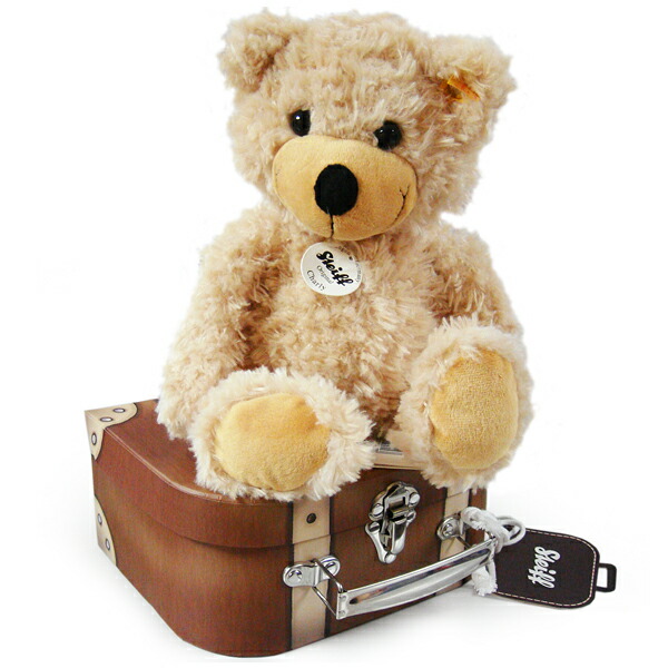 steiff charly bear in suitcase