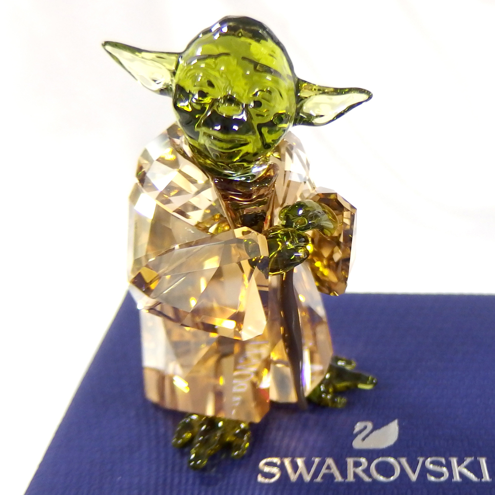 スワロフスキー Swarovski クリスタル フィギュア マスター ヨーダ Master Yoda スターウォーズ Star Wars 送料無料 Painfreepainrelief Com