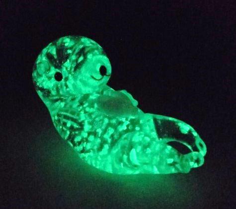 楽天市場】蓄光ガラス細工 クリアガラス 蓄光ガラス テトラポット