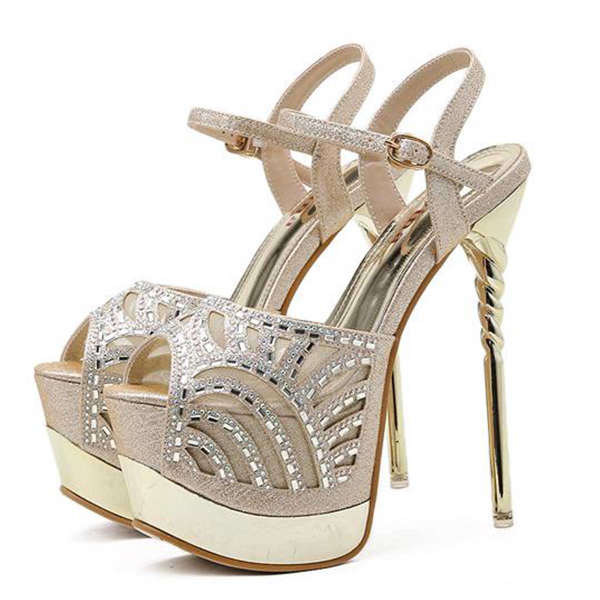 23 0cm ラメスカーブ厚底サンダル ゴールドベージュ 7121 23 0cm Heel キャバサンダル キャバヒール サンダル ヒール ミュール パンプス キャバ サンダル キャバ ヒール クリア サンダル サンダル ミュール ヒール 23 0cm キャバサンダル キャバミュール