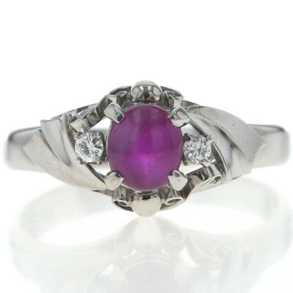 楽天市場】Aランク ジュエリー スタールビーリング Pt900 0.91ct 指輪