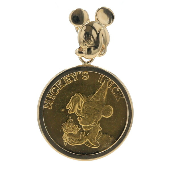 Royal Mint社 K24YG K18YG ペンダントトップ ディズニー Disney ファンタジア コイン ミッキー 1/20oz【新品仕上済】【zz】【中古】【送料無料】｜銀座東洋ジュエリー